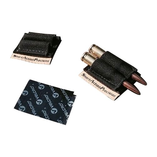 Easily hold two extra rounds with the SAP Two Round Holder, compatible with various calibers, and attaches securely with industrial strength Velcro.