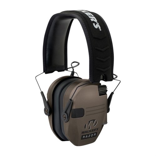 Walkers Razor Slim Electronic Muffs offer compact, foldable design, 23dB sound reduction, Sound Activated Compression, and enhanced comfort for shooters.
