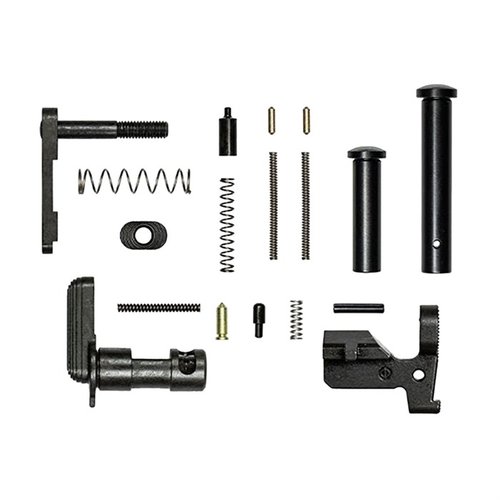 Aero Precision AR 308 M5 Lower Parts Kit provides essential components for your .308 build without unnecessary FCG or pistol grip, ensuring cost-effective customization.