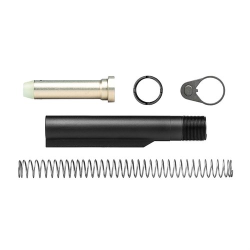 Aero Precision AR-15 Carbine Buffer Kit features a mil-spec buffer tube and adjustable buffer weights to reduce overgassing and improve performance.