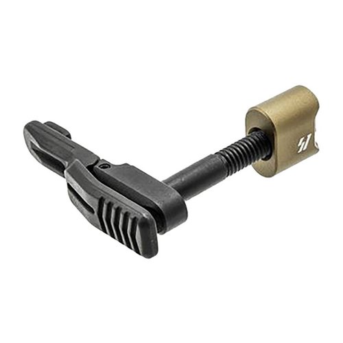 Strike Industries' AMBI Magazine Release offers low profile ergonomics, easy use, and compatibility with mil-spec receivers, perfect for all shooters.