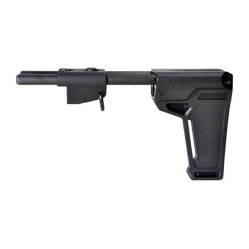 Zlepšete ergonomii a užitečnost vaší pistole s patentovaným stabilizátorem Strike Industries, který se skládá do kompaktní velikosti a využívá systém MPX/MCX.