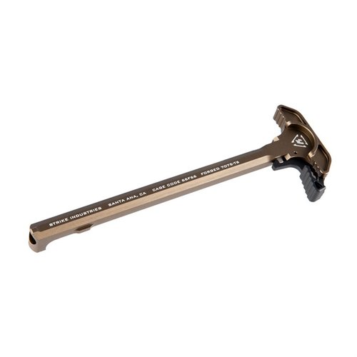 ARCH-EL Charging Handle offers a durable T-6 7075 aluminum build, larger latch for easy use, and less wear on your receiver compared to steel latches.