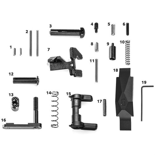 Upgrade your AR-15 with the Geissele Ultra Duty Lower Parts Kit, featuring stainless steel components for durability and enhanced usability with critical controls.