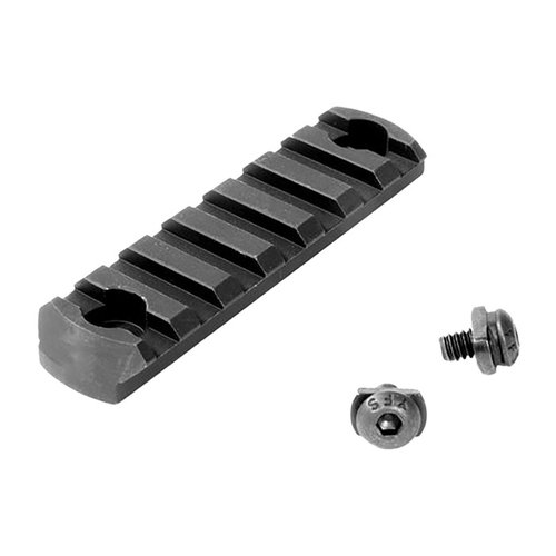Geissele's precision-machined 7-slot Picatinny Accessory Rail for M-LOK handguards offers secure attachment for accessories, crafted from durable 7075-T6 aluminum.