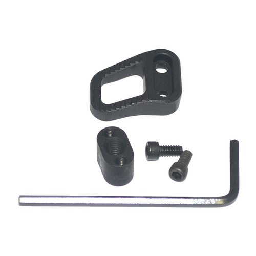 AR-15 B2 Extended Mag Release offers enhanced length for better magazine engagement, lightweight skeletonized design, and compatibility with 5.56/.223 & 7.62/.308 AR receivers.