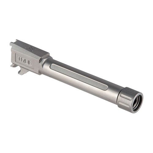 Enhance your SIG P365 XL with TRUE PRECISION's X-Fluted Match-Grade Barrels, offering superior accuracy, a 6-groove design, and fully supported SAAMI-spec chambers.