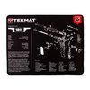 TekMat Ultra 20 Pistol Cleaning Mat offers waterproof, scratchproof durability with diagrams for easy disassembly, ensuring you know every part of your firearm.