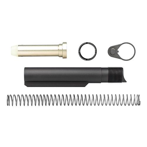 AR-15 Enhanced Carbine Buffer Kit offers reliable cycling, easy installation, and compatibility with mil-spec stocks, featuring a heavy buffer option for optimal performance.