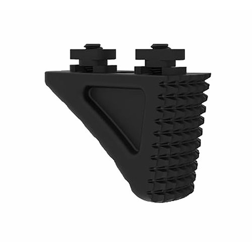 FORWARD HANDSTOP WITH BARRIER STOP M-LOK enhances shooting stability, prevents hand slippage, and attaches easily to any M-LOK handguard for versatile use.