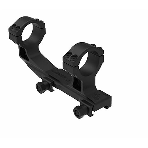 MOD 1 EER Scope Mount offers 1.94-inch ring height for extended eye relief, one-piece machined construction, and compatibility with 30mm optics, weighing only 7.4 ounces.
