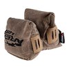 RailChanger Pint Sized Game Changer bags offer versatile support with top and side sleeves, made of durable Tan Waxed Canvas in light or standard fill options.