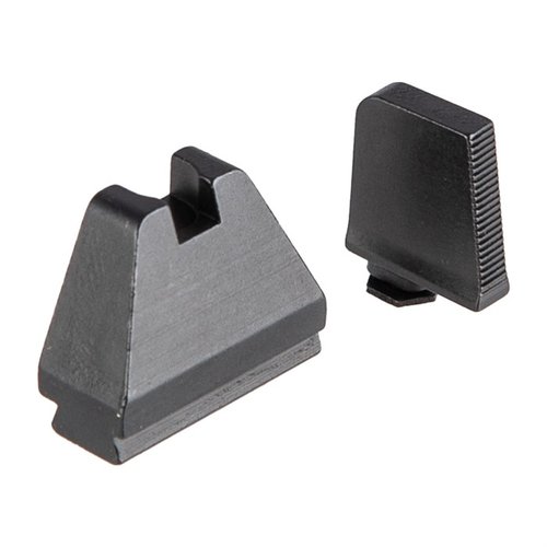 XL Suppressor Sight Set for Glock® offers extra tall sights for optimal accuracy with suppressors and optics, featuring durable machined steel and anti-glare design.