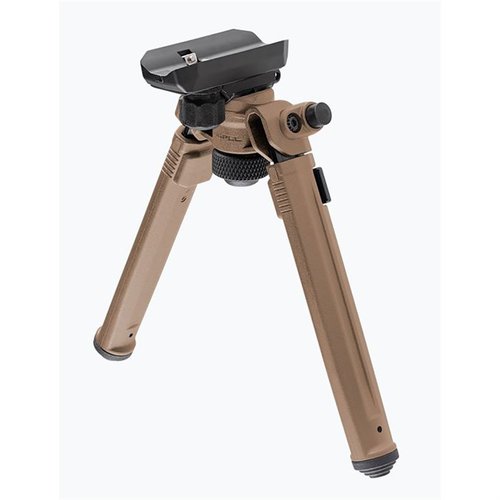 Magpul's Sling Stud QD Bipod offers lightweight durability, quick one-handed adjustments, 50° tilt, and compatibility with Atlas feet, perfect for any shooter.