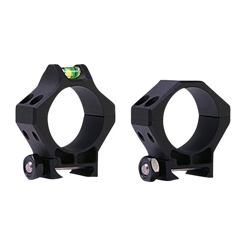 Ultra-light tactical scope rings from Hawkins Precision, made of robust 6061 T6 aluminum, feature a corrosion-resistant finish and anti-cant level cap for superior performance.