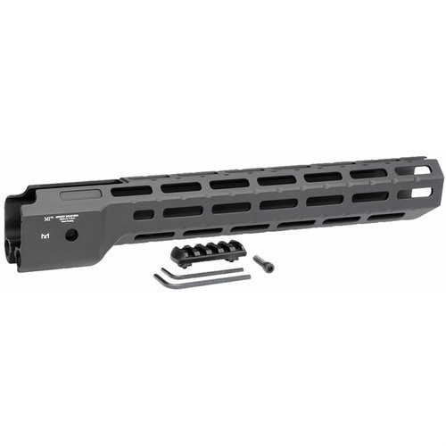Upgrade your Ruger PC9 with the lightweight Midwest Industries Combat Rail, featuring M-LOK slots and QD sockets for versatile accessory attachment.