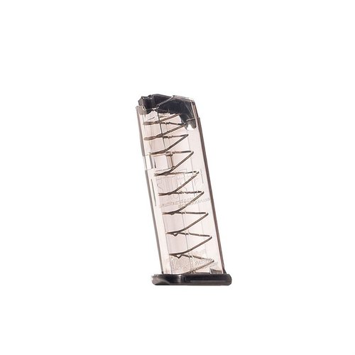 MAGAZINES 9MM for Glock® 43X/48 offer 10-round capacity, extreme impact resistance, easy disassembly, and a translucent body for ammo visibility.