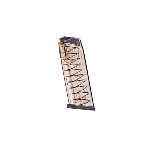 10MM MAGAZINES FOR GLOCK® offer extreme impact resistance, compatibility with extensions, easy disassembly, and a translucent body for ammo visibility.