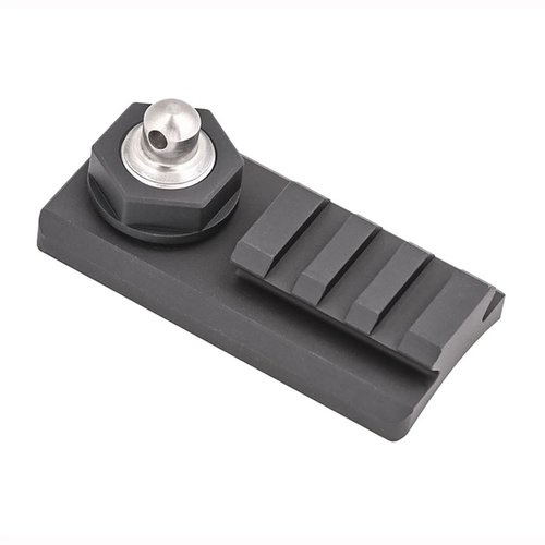 Accu-Tac Sling Stud Rail Adapter enables easy bipod mounting on your rifle's sling stud, crafted from durable 6061 aluminum with a mil-spec hard anodize finish.