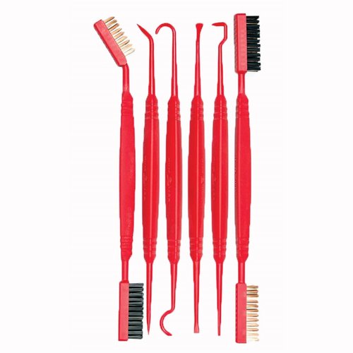 ACCU-GRIP PICKS & BRUSHES from REAL AVID offer precise control, ergonomic triangular handles, and eight profiles to clean your firearm without scratching.