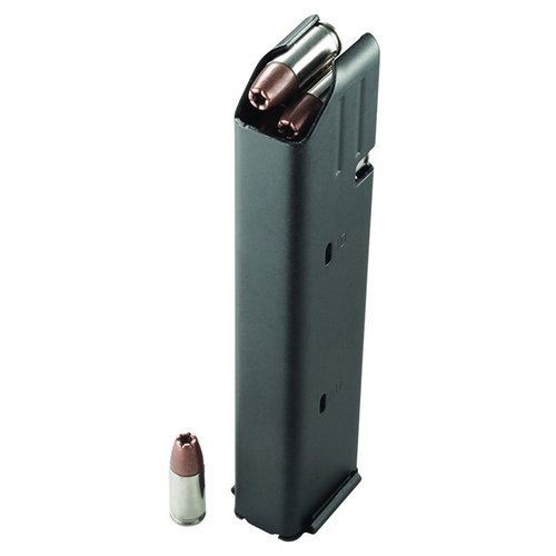 DURAMAG SS™ 9mm AR-15 magazine features a 410 stainless steel body, EverFlex™ spring, and easy loading for reliable feeding of various 9×19 ammunition.