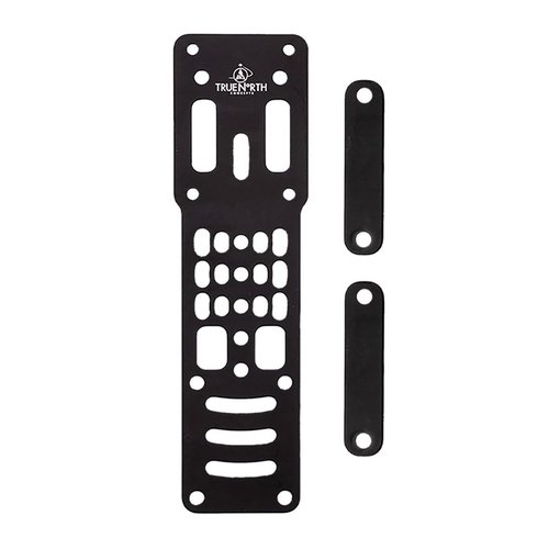 Modular Holster Adapter eliminates unwanted movement, fits various holsters, supports quick detach systems, and is made of durable, lightweight aluminum.