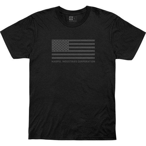 Magpul's 2X-Large Black T-Shirt is made of 100% combed ring-spun cotton, featuring a comfortable tag-less neck, durable double-needle stitching, and printed in the U.S.A.