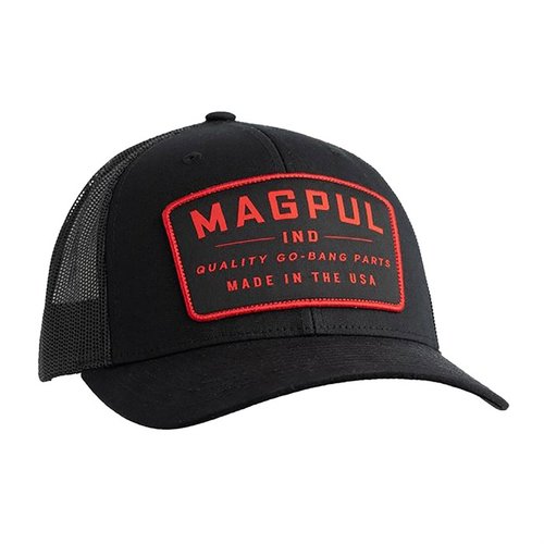 Objevte GO BANG TRUCKER HAT od MAGPUL: pohodlný a odolný trucker-style klobouk s prodyšnou síťovinou, nastavitelným zapínáním a kvalitním vyšívaným logem.