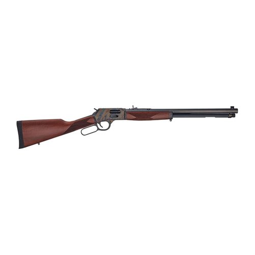 Henry's BIG BOY .44 MAG rifle offers smooth action, built-in accuracy, and versatility for hunting or range shooting, easily fitting in saddle scabbards.