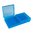 MTM CASE-GARD FLIP TOP PISTOL AMMO BOX 9MM-380 ACP 200 ROUND CLEAR BLUE
