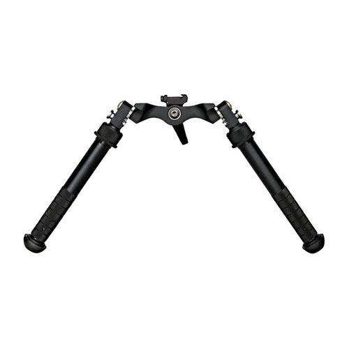 SUPER CAL Bipod offers a wider footprint, lower center of gravity, patented 45° leg positions, non-rotating legs, and durable 6061-T6 aluminum construction.