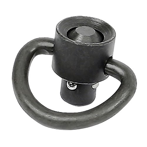 D-Ring Heavy Duty Flush Swivel from Midwest Industries offers all-steel construction, push button operation, and a recessed button to prevent accidental release.