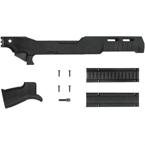 SB22 Fixed Chassis Kit offers a lightweight, modular design for Ruger 10/22 and clones, featuring M1913 compatibility, Reptilia grip, and ambidextrous QD sling socket.