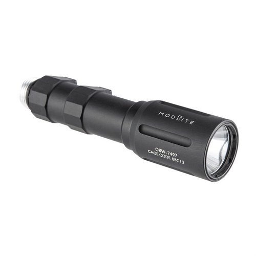 Modlite OKW-18650 Weaponlight offers 680 lumens, 69,000 candela, ultra-clear BOROFLOAT® lens, and 75 min runtime, perfect for extreme situations.