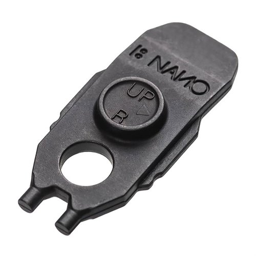 MULTITASKER NANO offers an Aimpoint Micro T1/T2 turret adjuster, a slotted screwdriver, and compatibility with SpaceFrame for Gen3 MagPod, all in durable stainless.