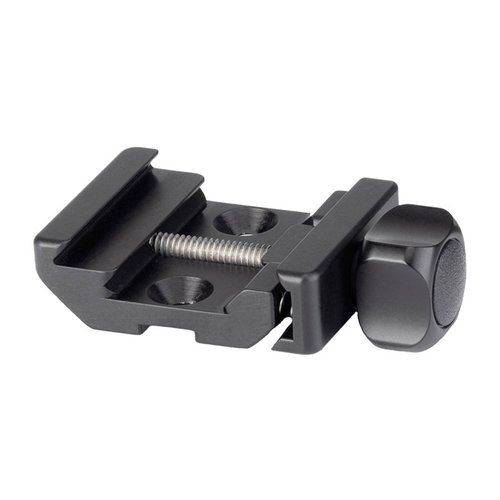 BTC-PRO 17-S BIPOD CLAMP offers secure attachment to A.R.M.S. 17S bipods, compatible with NATO Picatinny and RRS standards for versatile mounting options.