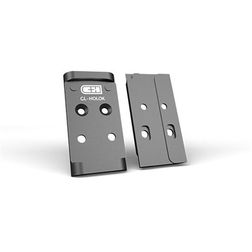 C&H Precision V4 Optic Mounting Plate for Glock MOS is made from durable 6061 aluminum, features recoil posts, and secures with Torx screws for reliable optics attachment.