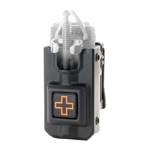 RIGID TQ Case offers quick access to SOF®TT/SOF®TT-W tourniquets, secure friction hold, multiple mounting options, and one-handed deployment for emergencies.