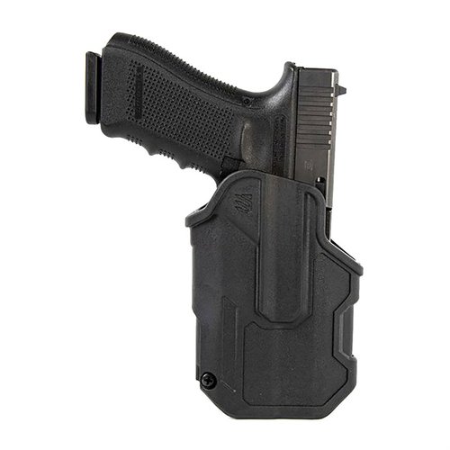 T-SERIES L2C HOLSTER offers thumb-activated retention for quick access, reinforced polymer for durability, and includes versatile belt loops for secure carry.