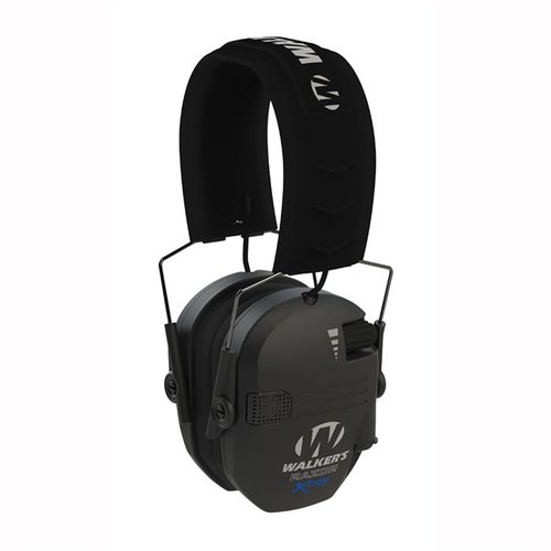 Walker's X-TRM Digital Earmuffs offer NRR 23 dB protection, enhanced sound clarity, ergonomic design, and comfort gel earpads for long-range sessions.