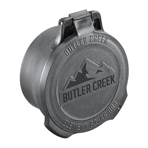 Butler Creek Element Scope Caps offer rugged protection with a multi-flex sleeve and an objective flip-out dope disk for quick wind and elevation data.