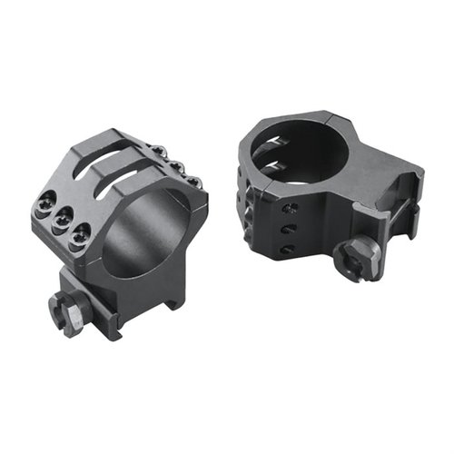 SIX-HOLE SKELTON RINGS od WEAVER nabízejí lehkou konstrukci, vysokou stabilitu a snadnou montáž pro 30mm optiku, ideální pro taktické střelce.