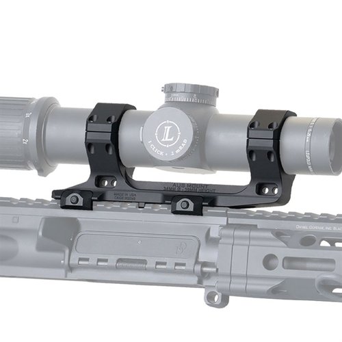 AUS Optic Mount is a durable, low-profile 34mm mount made from 7075-T6 aluminum, compatible with M1913 Picatinny rails, and backed by a lifetime warranty.