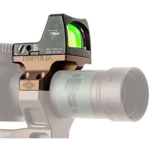 Reptilia ROF-90 offers a seamless upgrade for Geissele mounts, adding a 90° Trijicon RMR/SRO point for quick, unobstructed close-range aiming.