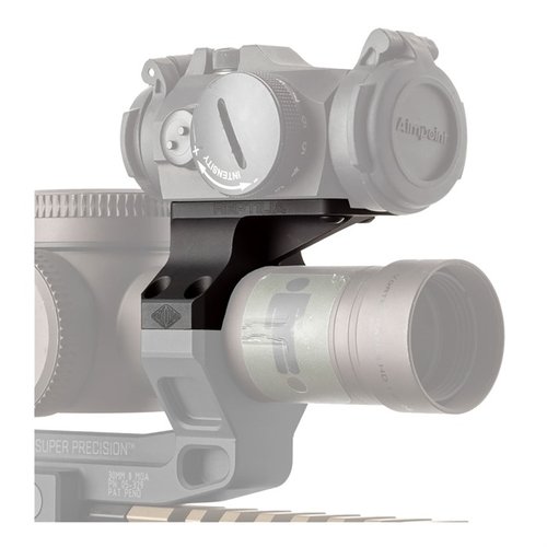 ROF-90 is a versatile 30mm mount for AIMPOINT® Micro optics, enabling quick transitions for close-range engagement and compatibility with various optics.