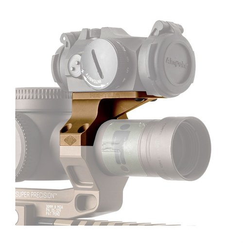 ROF-90 is a drop-in upgrade for 30mm mounts, offering a 90º AIMPOINT Micro mounting point for quick target engagement and compatibility with various optics.