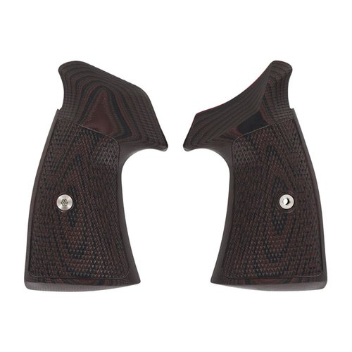 VZ Grips' S&W N-Frame TAC Diamond Grips offer aggressive texture for superior grip, ideal for carry, tactical use, and tournament shooting with durable G10 material.