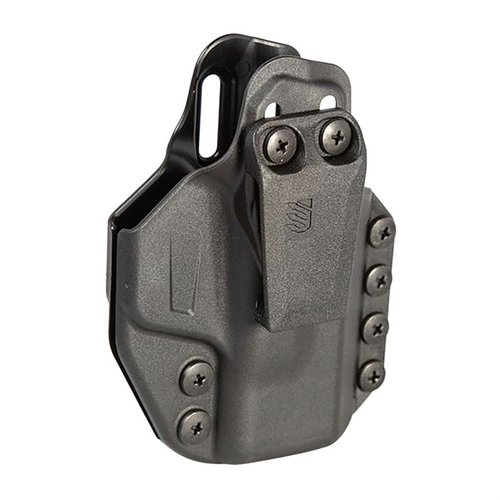 Stache™ IWB holster offers unmatched comfort, rigidity, and modularity for concealed carry, crafted from impact reinforced polymer, ideal for Glock 43X/48.