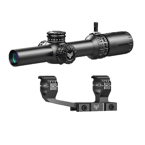 Swampfox Arrowhead 1-10x24 SFP offers locking turrets, illuminated etched reticles, and a wide field of view—perfect for law enforcement and self-defense.
