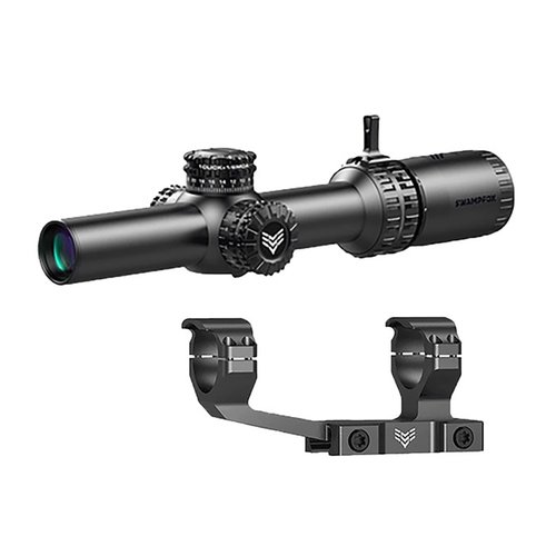 Swampfox Arrowhead 1-10X24 SFP offers locking turrets, illuminated reticles, and superior optical clarity, perfect for law enforcement and self-defense.
